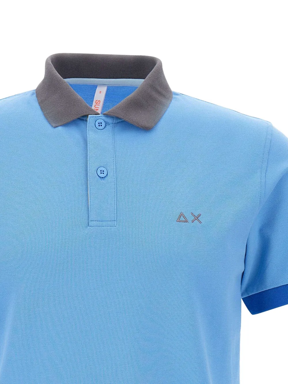 Sun68 Poloshirt met contrasterende kraag Blauw