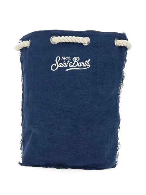MC2 Saint Barth frayed drawstring backpack