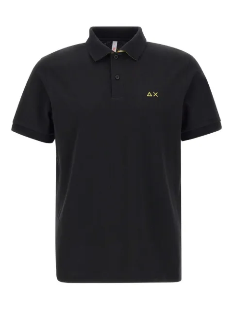 Sun68 logo-embroidered polo shirt