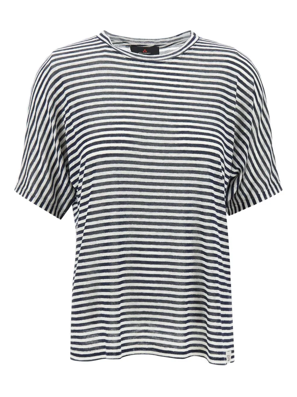 Peuterey t-shirt rayé à manches courtes | noir | Image 1