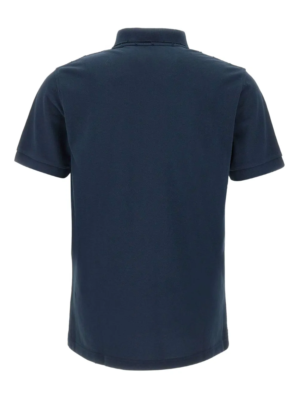 Sun68 Poloshirt met geborduurd logo - Blauw