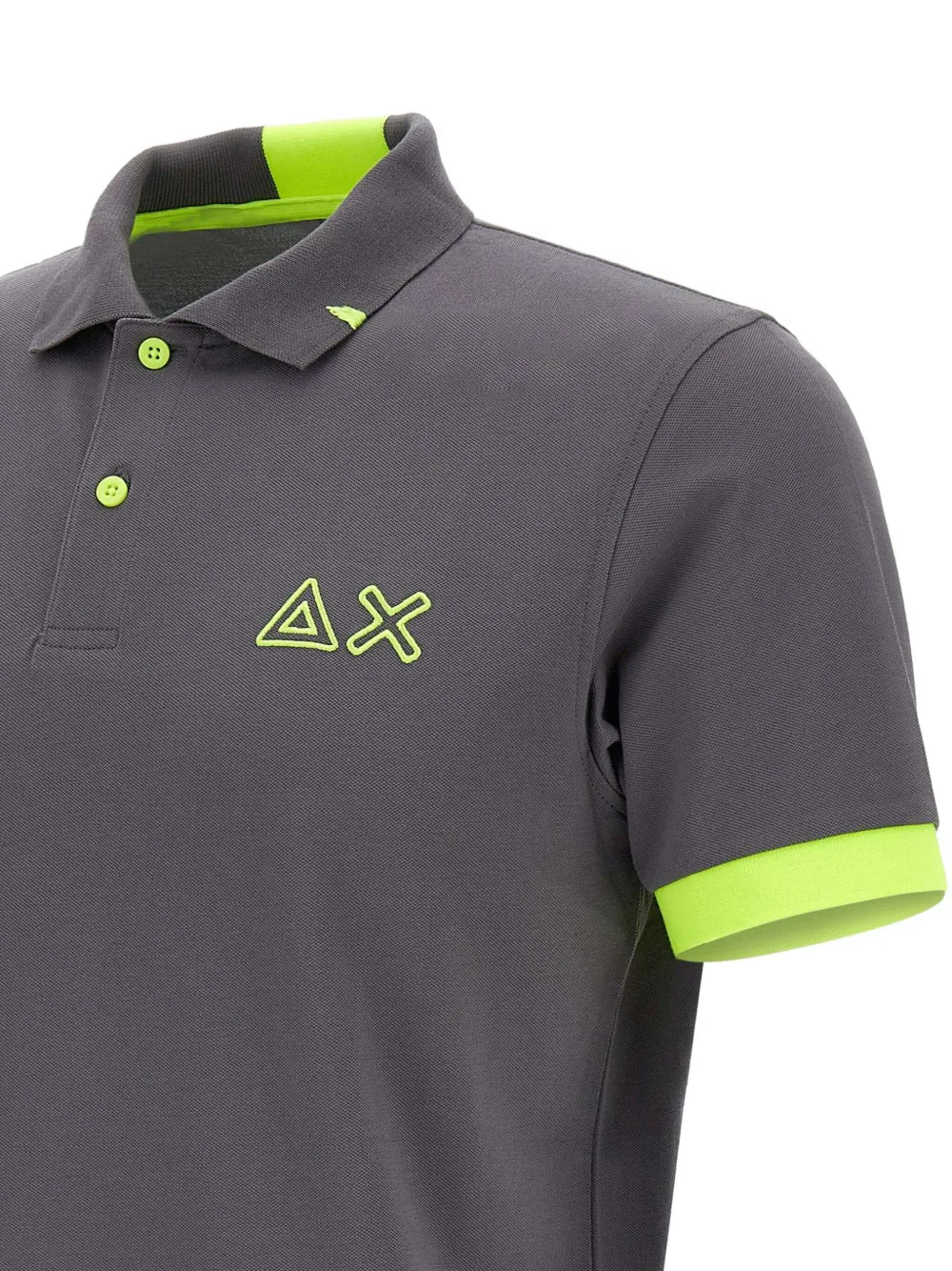 Sun68 Piqué poloshirt Grijs