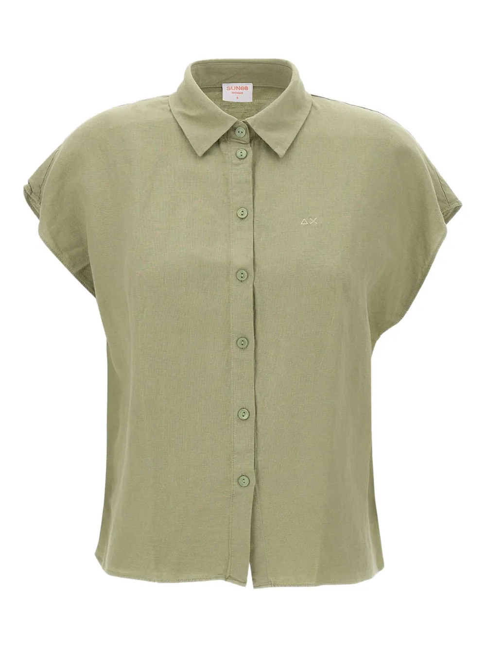 Sun68 camisa de lino | verde | Image 1