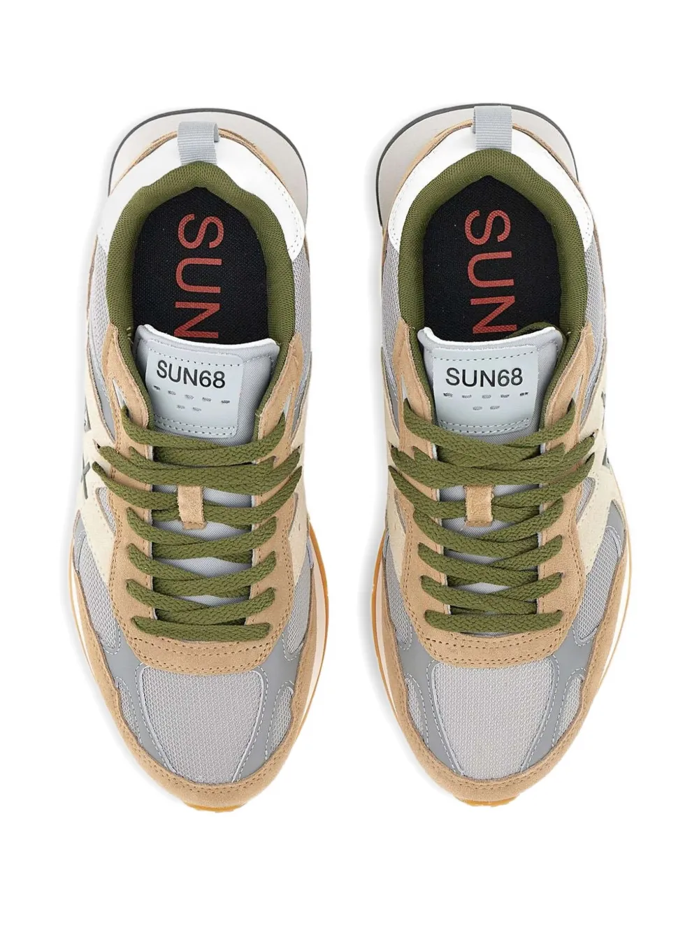 Sun68 leader silhouette running sneakers Neutrals