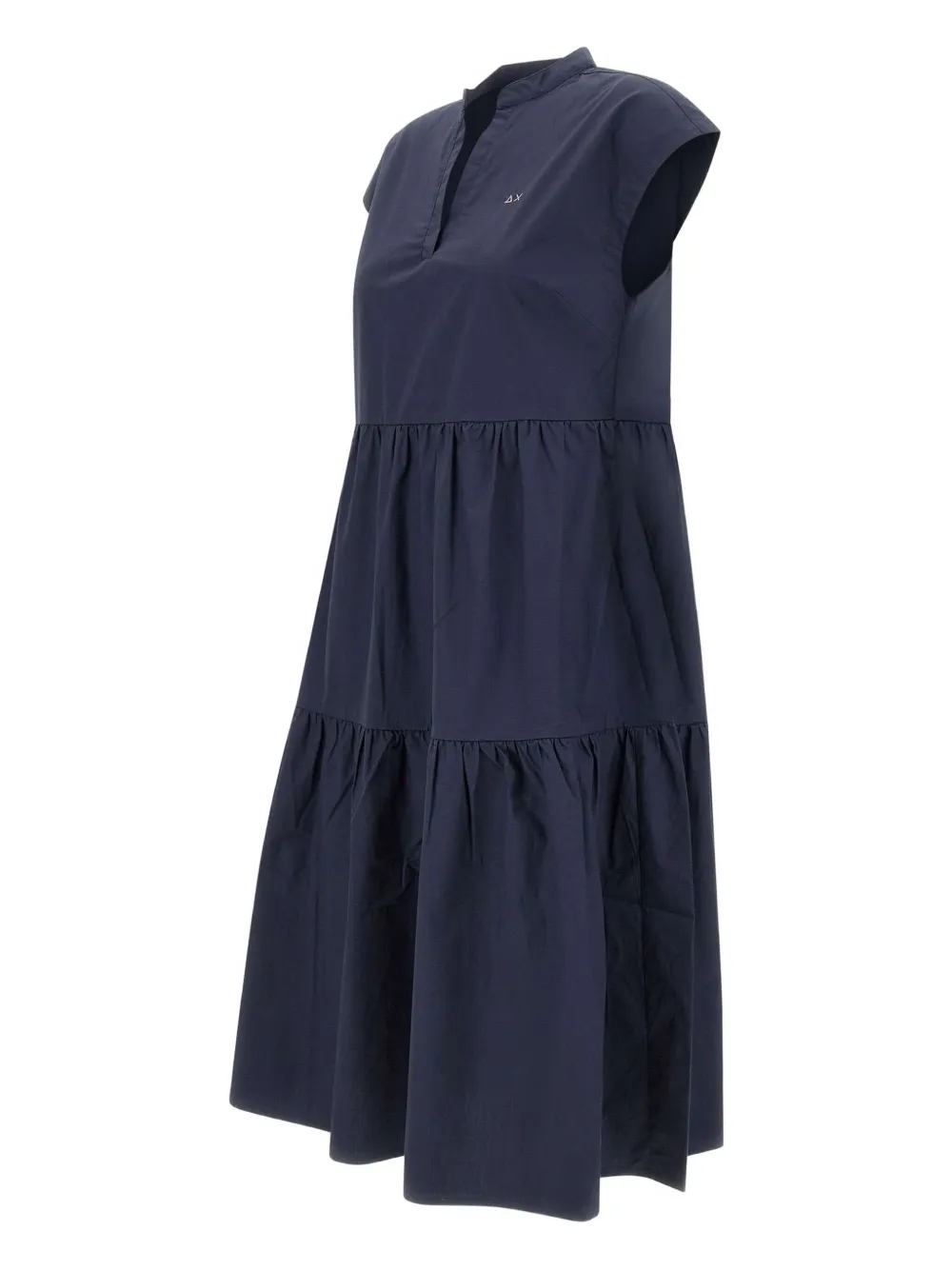 Sun68 Gelaagde midi-jurk met kapmouwen Blauw