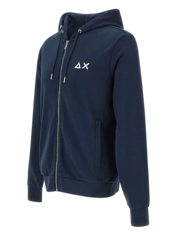 Sun68 Felpa Con Cappuccio e Zip Blu FARFETCH IT
