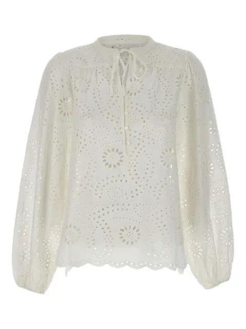 MC2 Saint Barth embroidered lace blouse