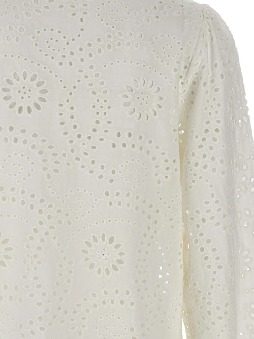 MC2 Saint Barth Blouse met geborduurd kant Beige