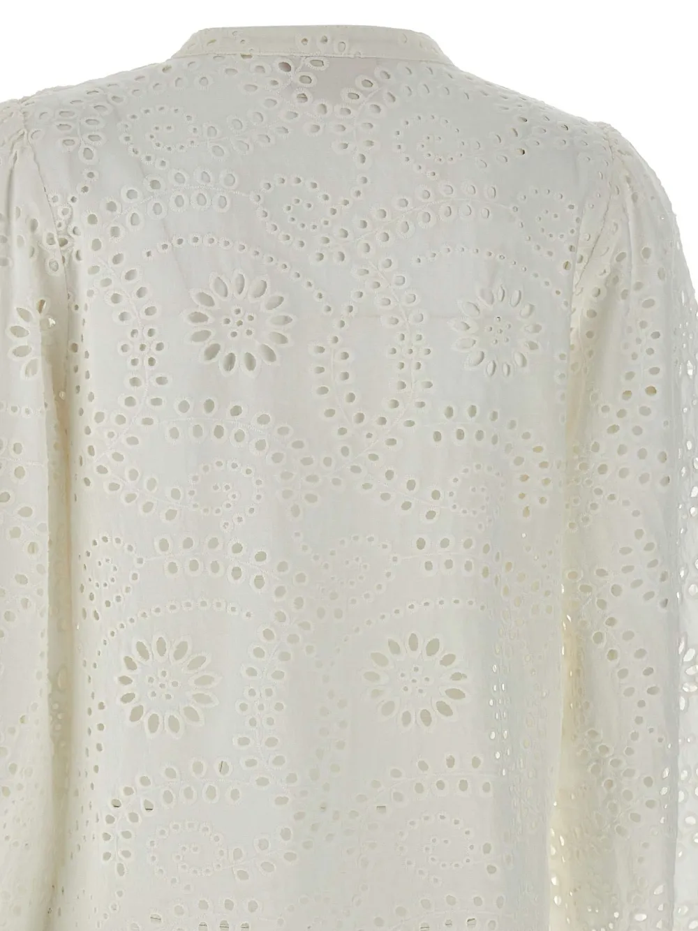 MC2 Saint Barth Blouse met geborduurd kant Beige