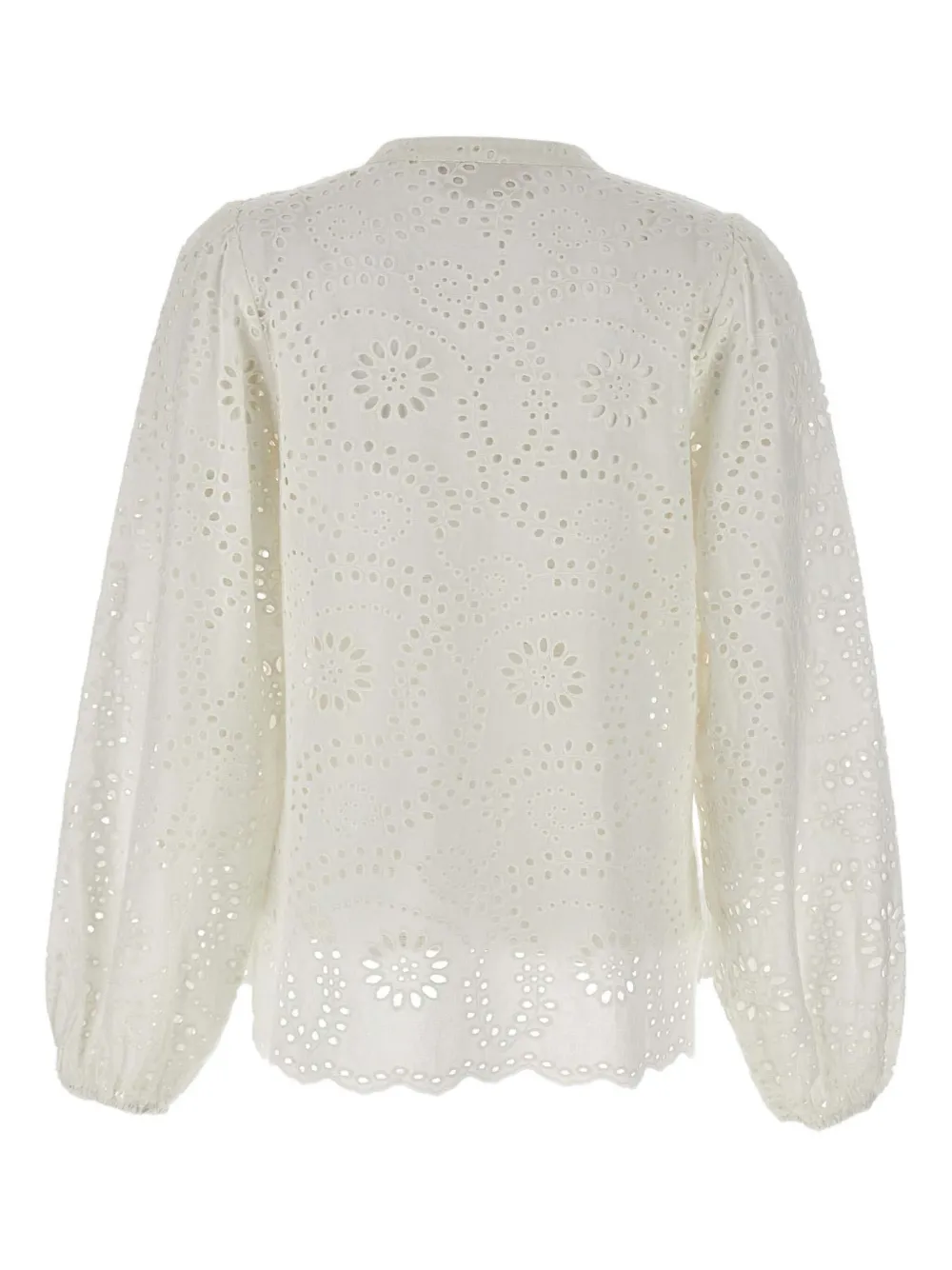 MC2 Saint Barth Blouse met geborduurd kant - Beige