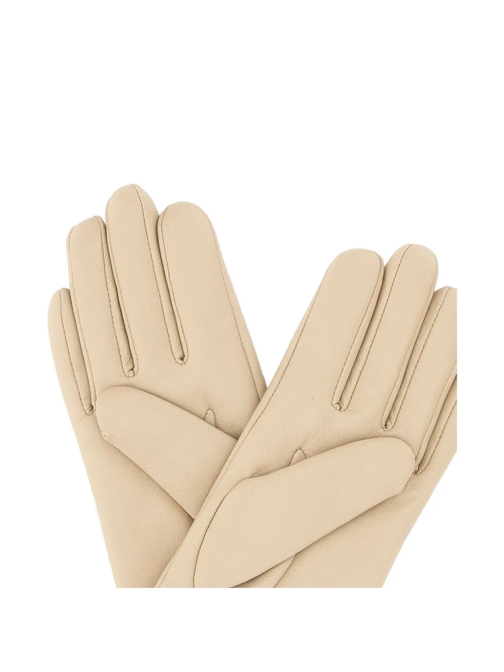 GIANNI CHIARINI leather gloves Beige