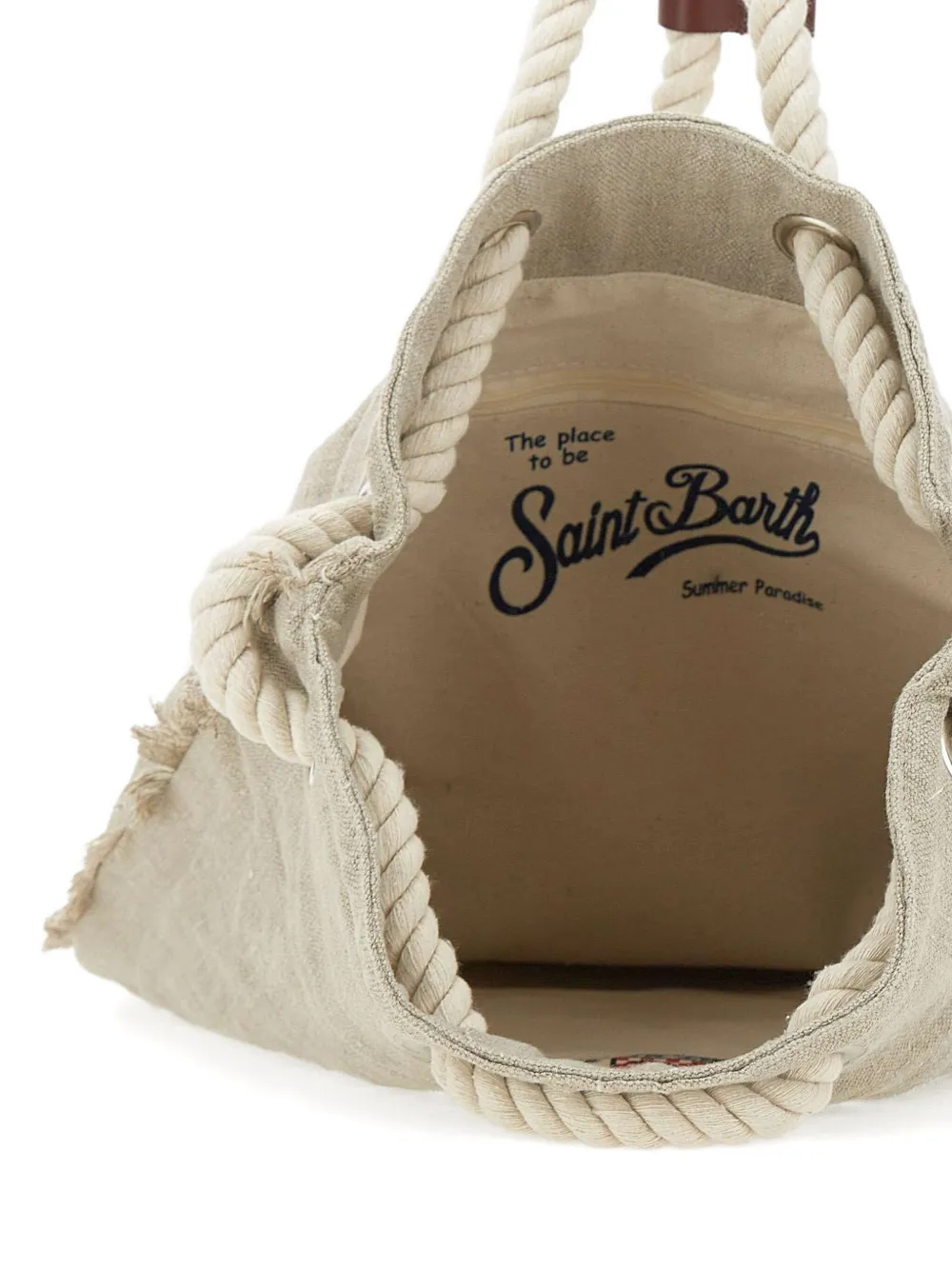 MC2 Saint Barth Linnen rugzak Beige