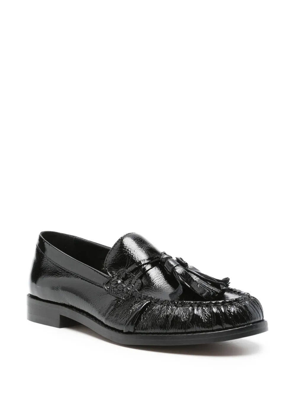 ALOHAS tassel-detail leather loafers Zwart