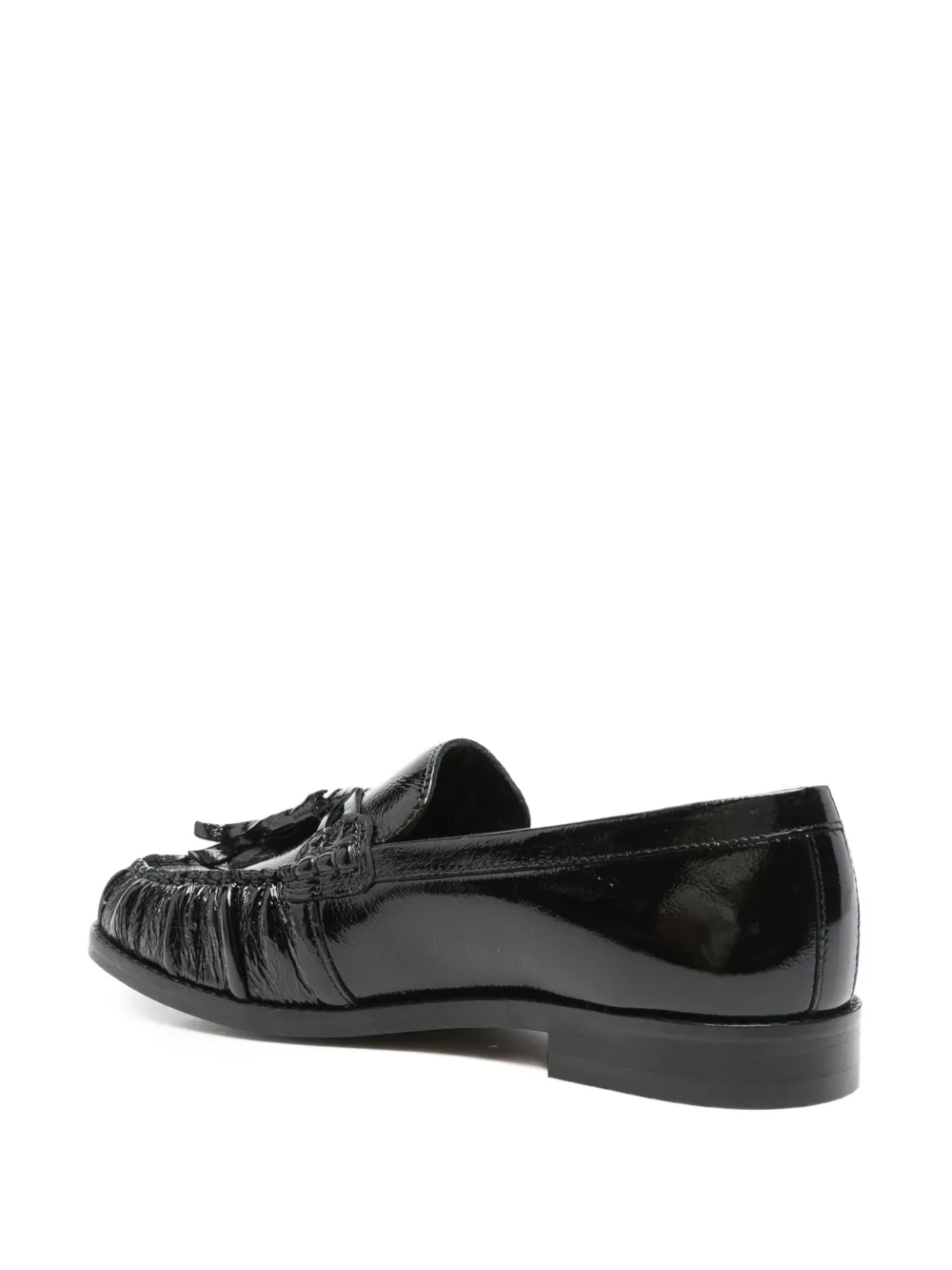 ALOHAS tassel-detail leather loafers Zwart