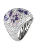 Alfieri pre-owned 18K white gold Flower diamond ring