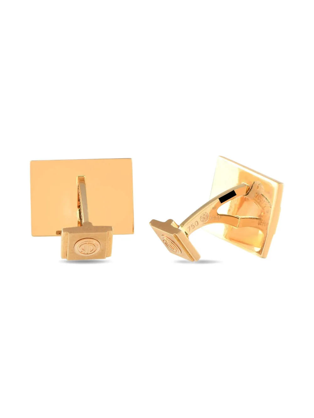Roger Dubuis pre-owned 18K yellow gold diamond cufflinks | Image 2