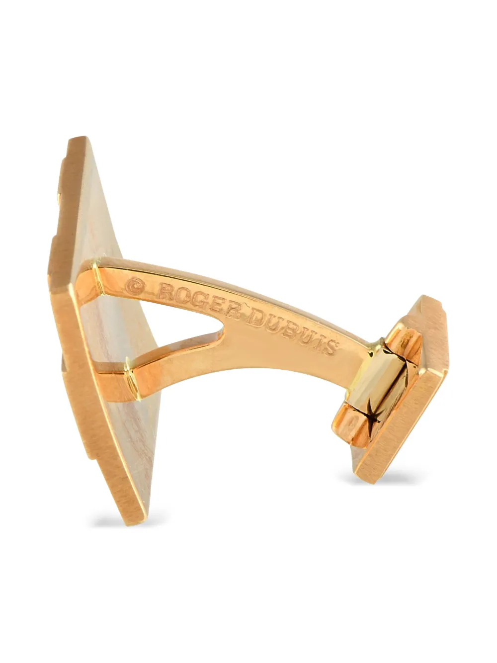Pre-owned Roger Dubuis  18k Yellow Gold Diamond Cufflinks