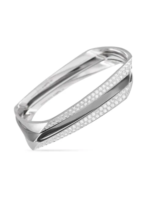Tiffany & Co. Pre-Owned 18K 화이트 골드 다이아몬드 브레이슬릿 세트