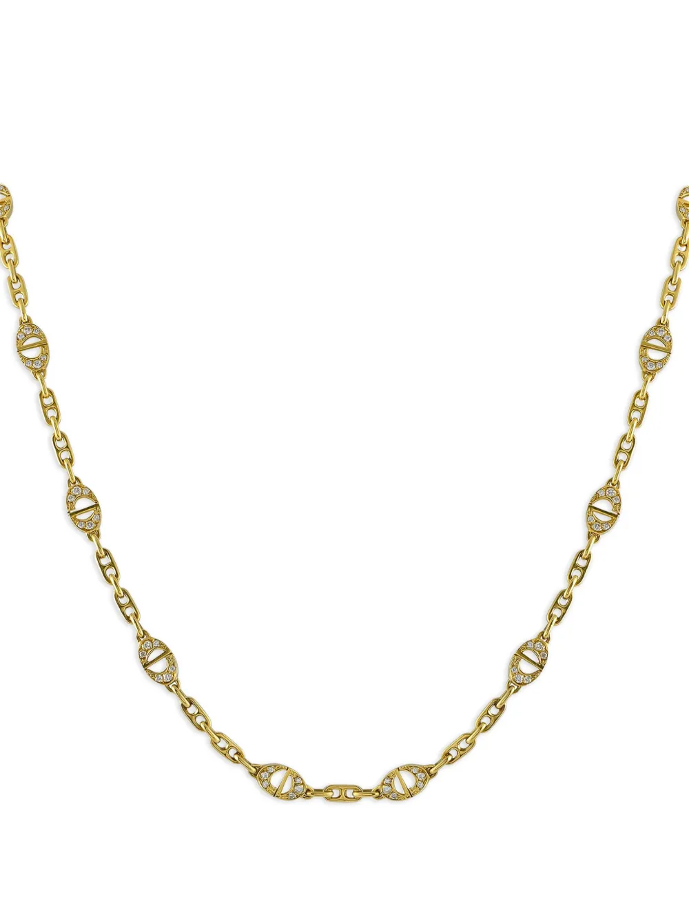 Christian Dior Pre-Owned 18kt yellow gold diamond necklace | Yellow | Image 1
