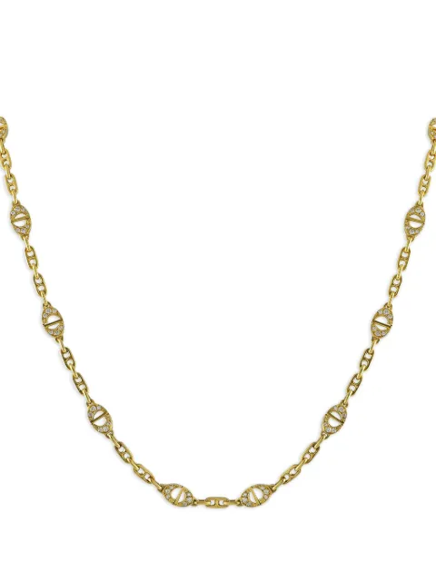 Christian Dior Pre-Owned 18kt yellow gold diamond necklace