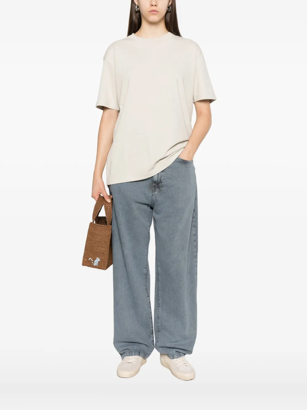Autry T-shirt met logo Beige