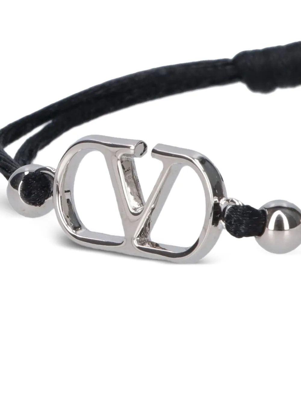 Valentino Vlogo-detail Bracelet In Black