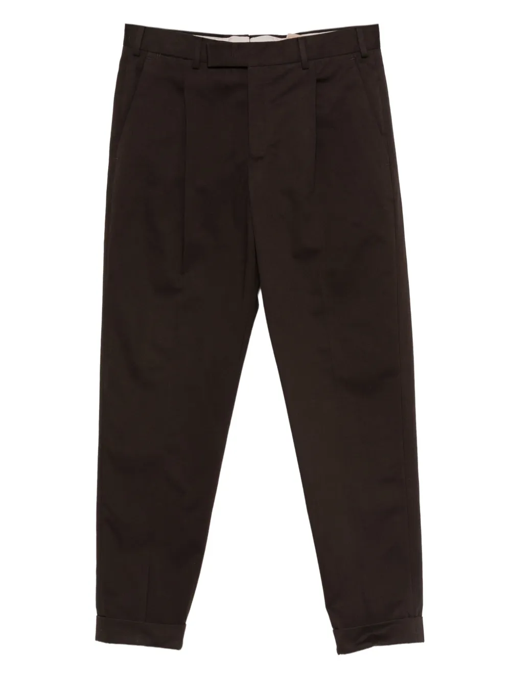 PT Torino pleated cuffed trousers | Brown | Image 1