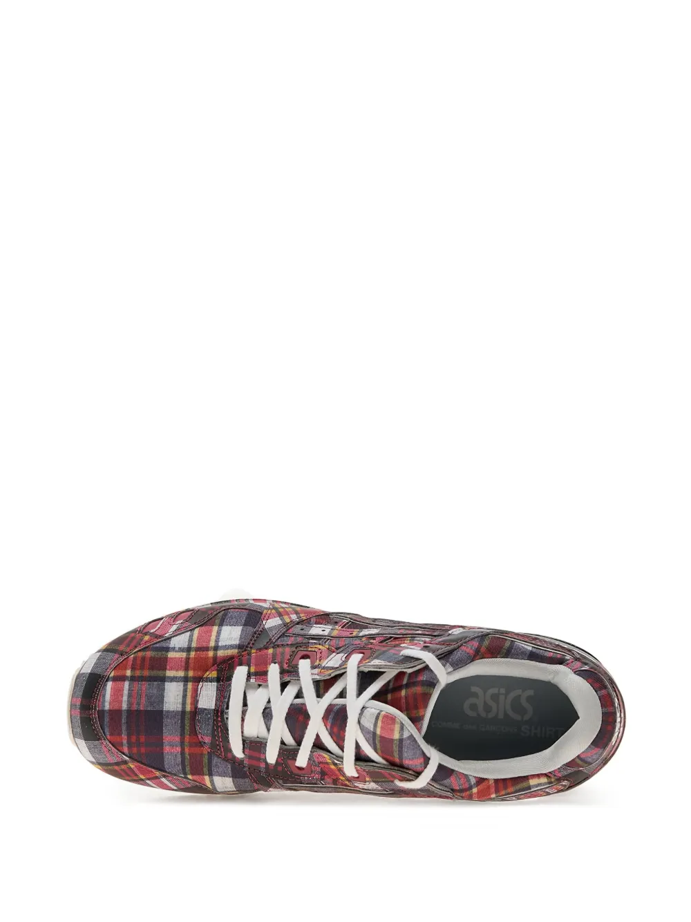 Comme Des Garçons Shirt plaid-pattern sneakers Red