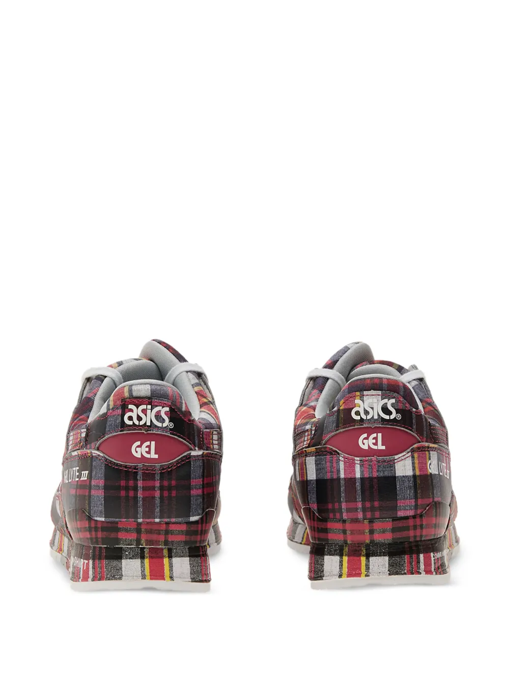 Comme Des Garçons Shirt plaid-pattern sneakers Red