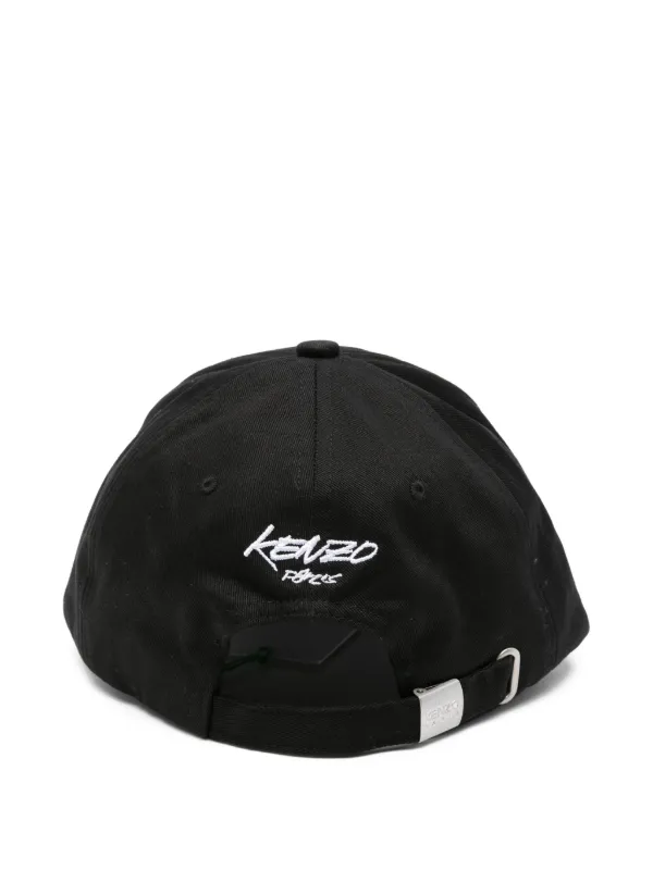 Kenzo floral-embroidered Cap | Black | FARFETCH SG