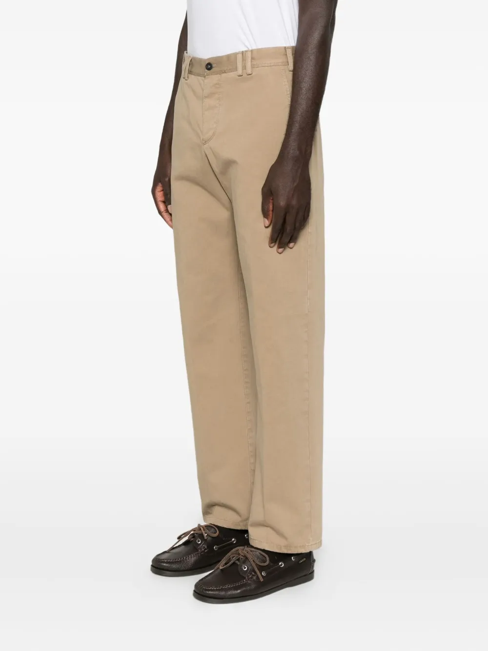 Pt Torino Tailored Trousers Featuring Functional Pockets In Brown