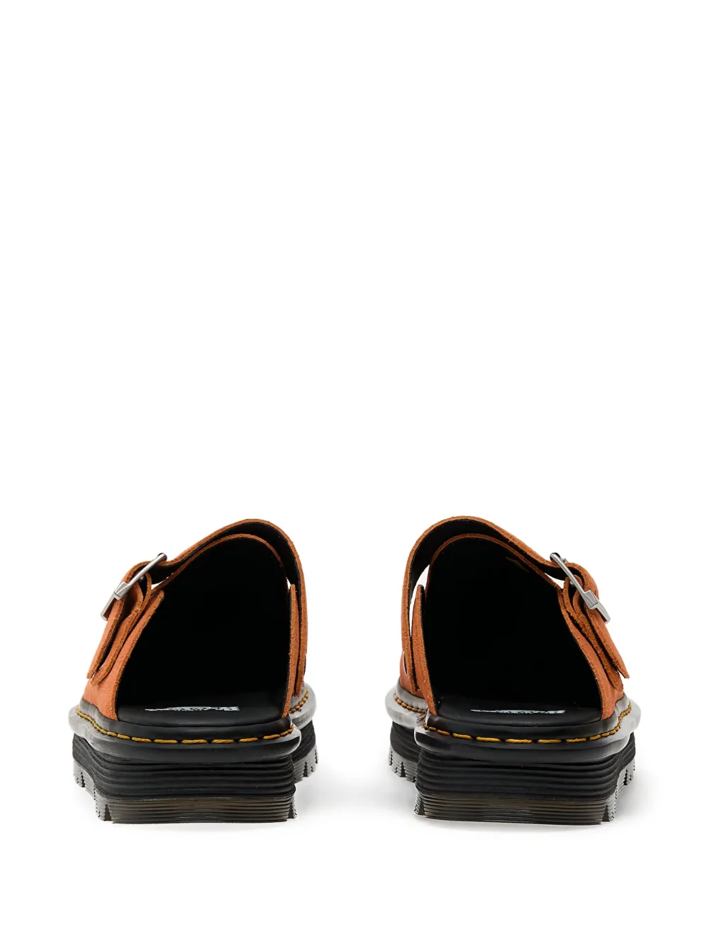 Dr. Martens buckle-detail platform clogs Orange