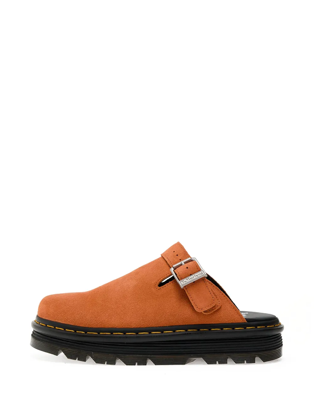 Dr. Martens buckle-detail platform clogs Orange