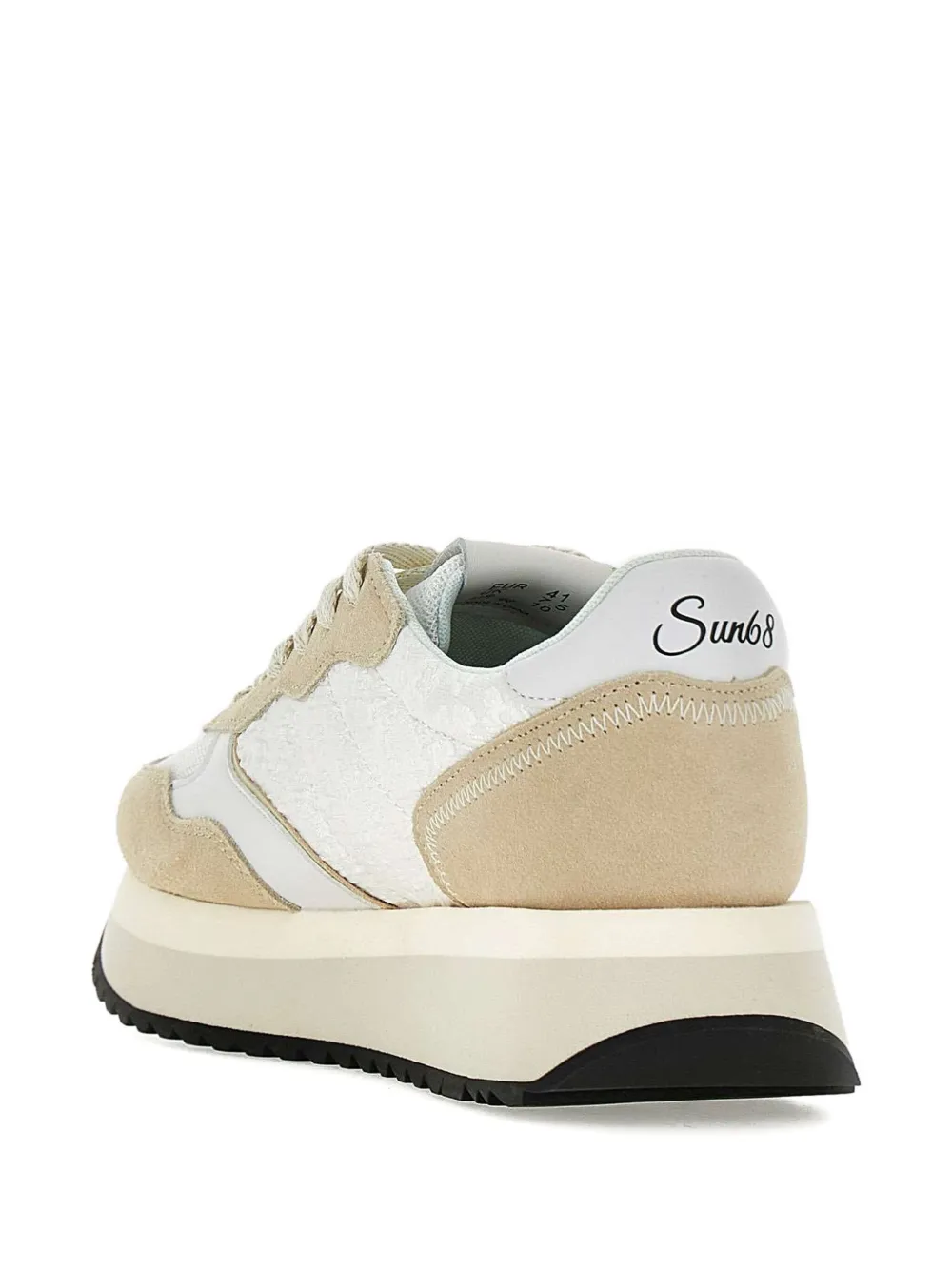 Sun68 platform lace-up sneakers Neutrals