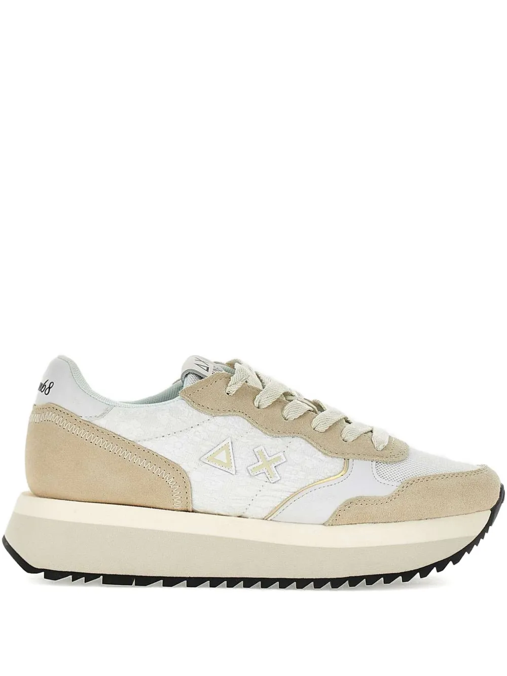Sun68 platform lace-up sneakers Neutrals