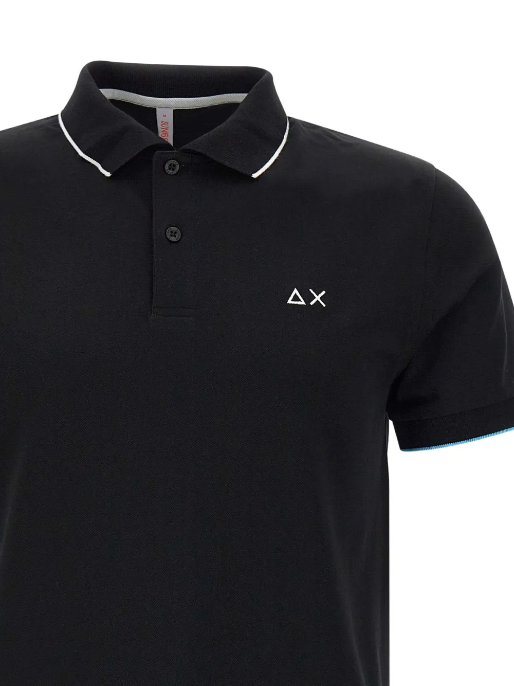 Sun68 Katoenen poloshirt Zwart
