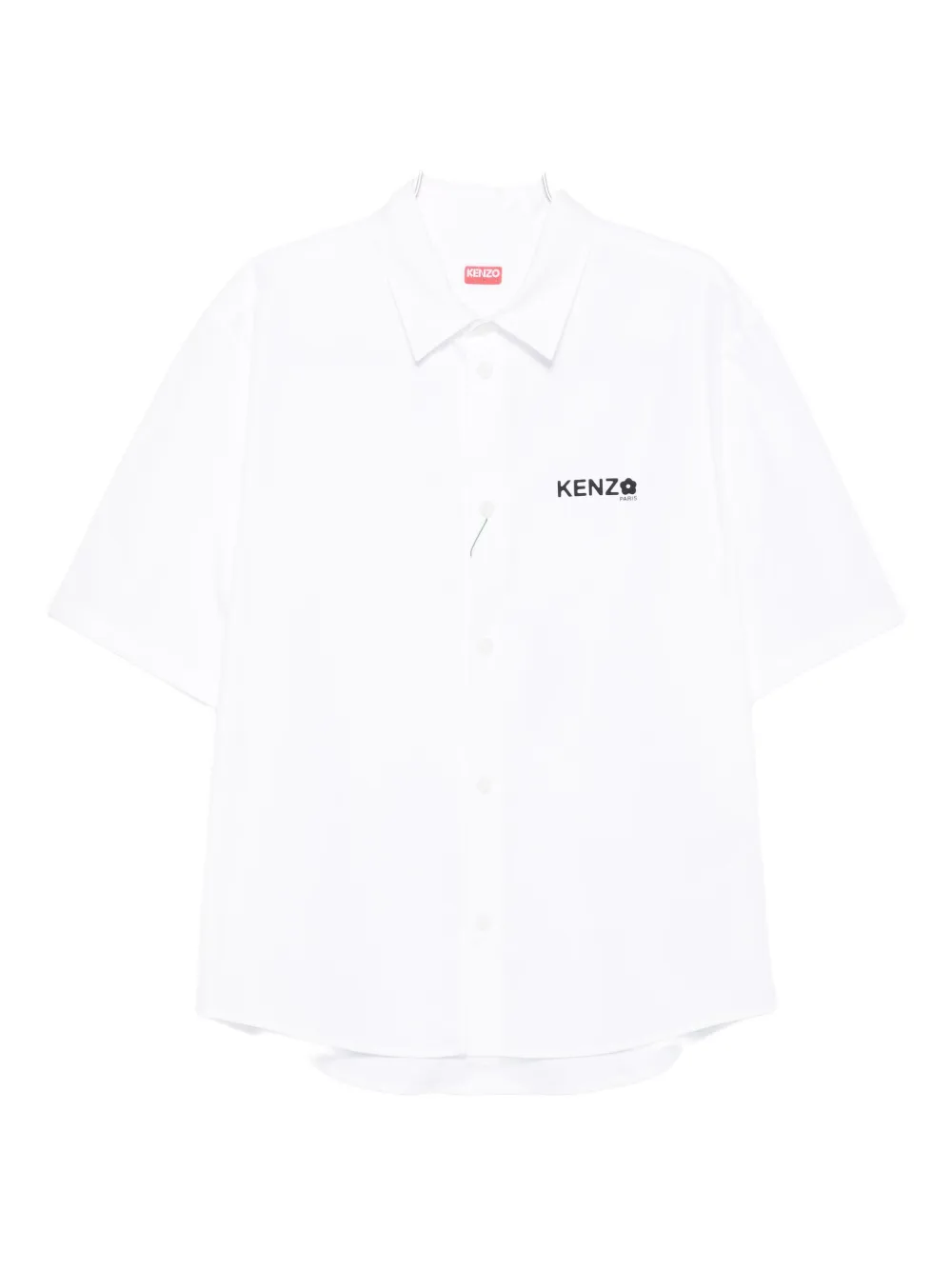 Kenzo logo-detail short-sleeve shirt Wit