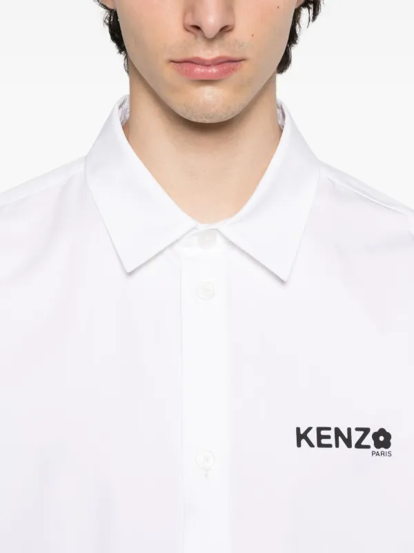 Kenzo logo-detail short-sleeve Shirt | White | FARFETCH ZA