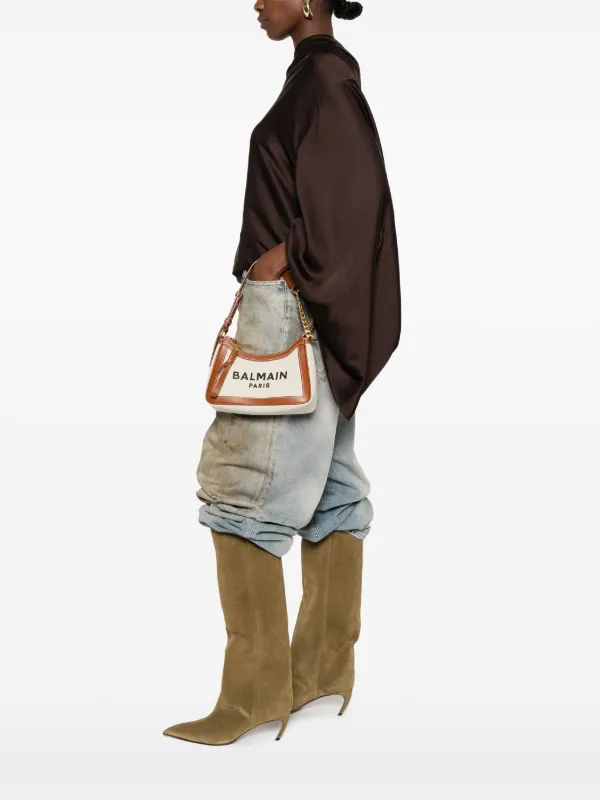 ショルダーバッグ・ポシェット BALMAIN B-Army Shoulder Bag - Balmain - Canvas - Neutral Balmain B-Army Shoulder Bag | Neutrals | FARFETCH