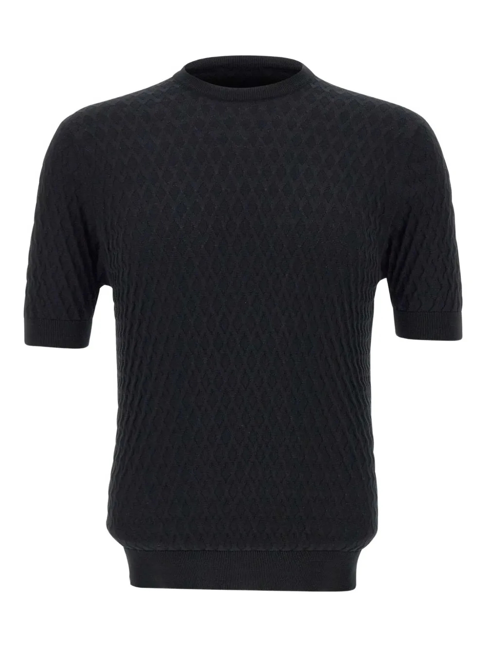Filippo De Laurentiis cotton crepe T-shirt | Black | Image 1