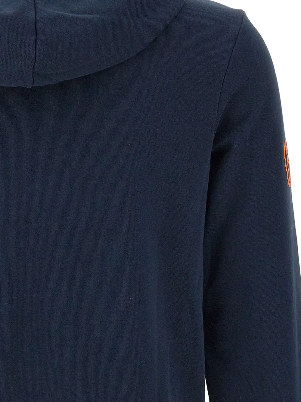 Sun68 Blue Fleece Hoodie With Zipper