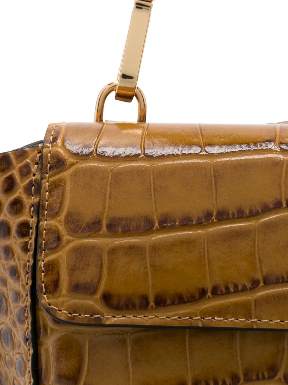 Wandler Hortensia kleine crossbodytas met reliëf Beige