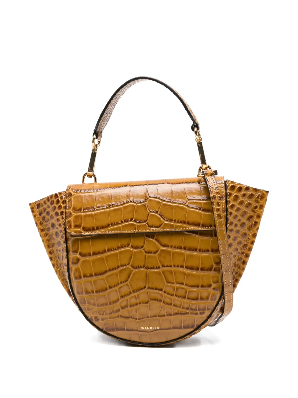 Wandler mini Hortensia embossed cross-body bag - ニュートラル Wandler mini Hortensia embossed cross-body bag - ニュートラル