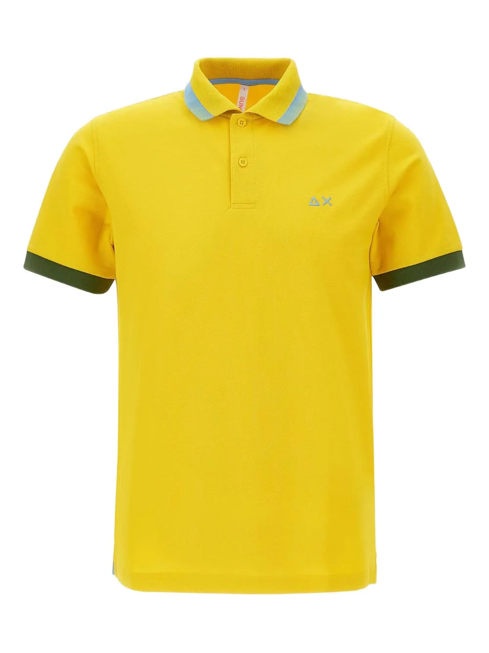 Sun68 playera tipo polo con ribete de rayas | amarillo | Image 1