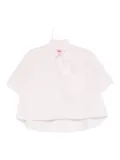 Kenzo logo-patch cotton shirt - Pink