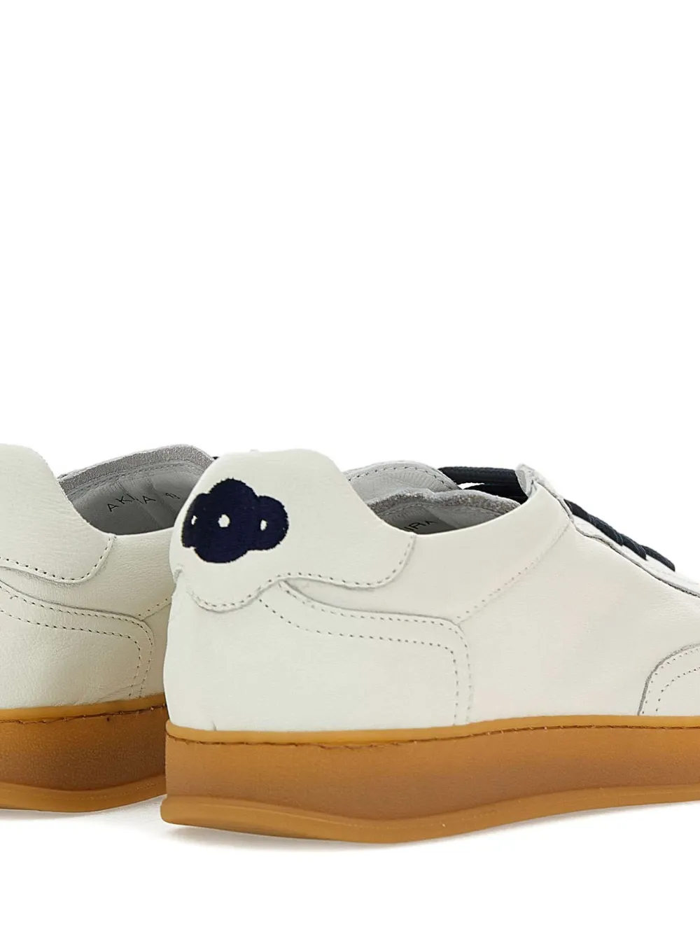 SOLDINI80 leather low-top sneakers Neutrals