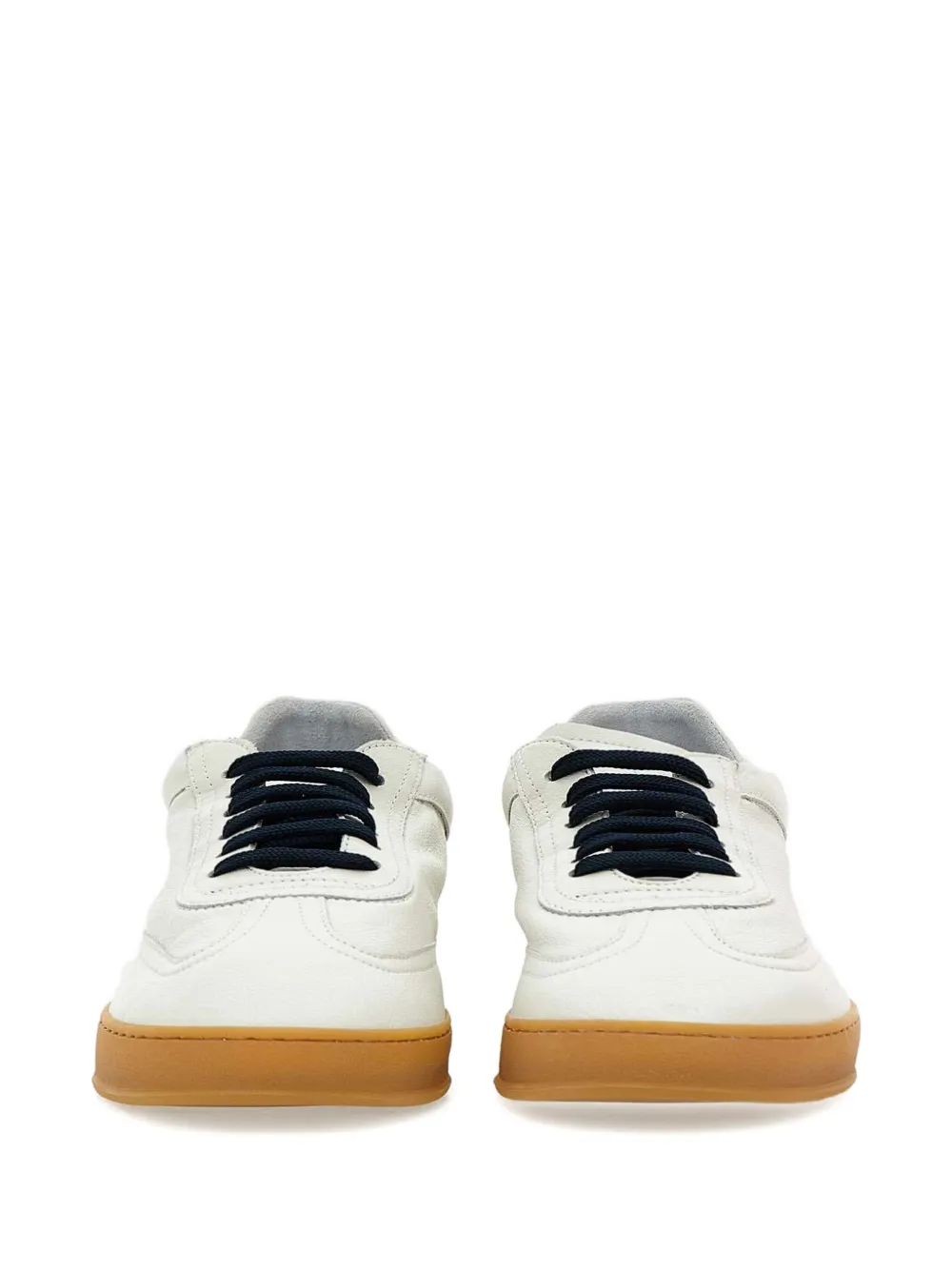 SOLDINI80 leather low-top sneakers Neutrals