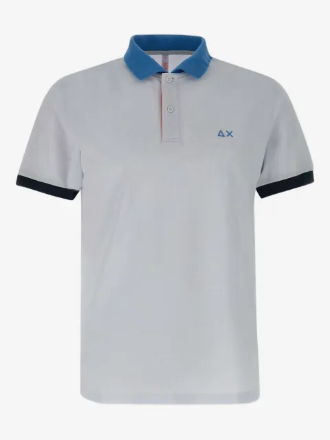 Sun68 playera tipo polo con cuello en contraste
