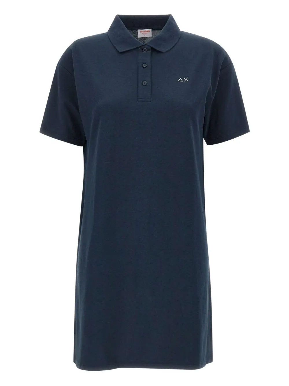 Sun68 logo-embroidered polo dress
