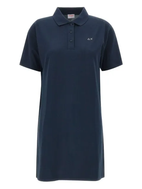 Sun68 logo-embroidered polo dress